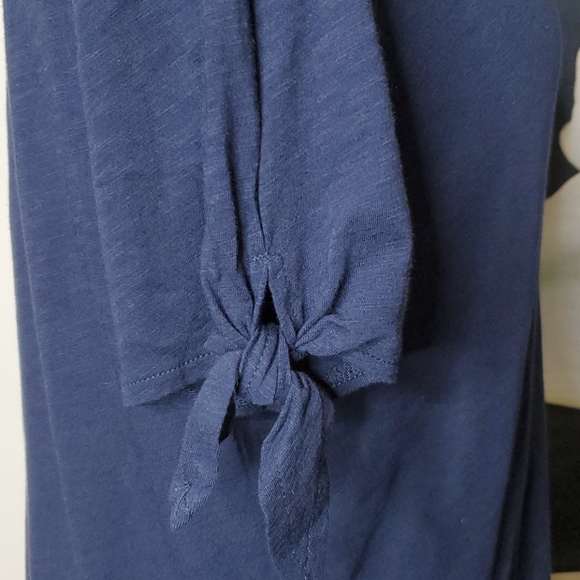 Loft Petite Tie Accent Sleeve Top - Picture 4 of 7